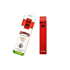buy Dabwoods Train Wreck vape, Train Wreck disposable vape pen, Dabwoods Train Wreck 1 g cartridge, invigorating hybrid vape, draw-activated Train Wreck pen